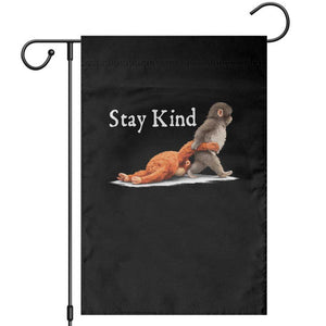 Punch Monkey Viral Trend Garden Flag Stay Kind TS14 Black Print Your Wear