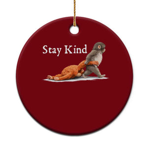 Punch Monkey Viral Trend Ceramic Ornament Stay Kind TS14 1pc Red Print Your Wear