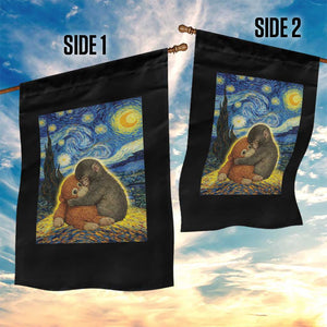 Punch Monkey Starry Night Viral Trend Garden Flag TS14 Print Your Wear
