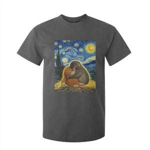 Punch Monkey Starry Night Viral Trend T Shirt For Kid TS14 Dark Heather Print Your Wear