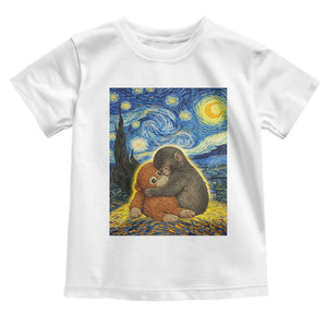 Punch Monkey Starry Night Viral Trend Toddler T Shirt TS14 White Print Your Wear