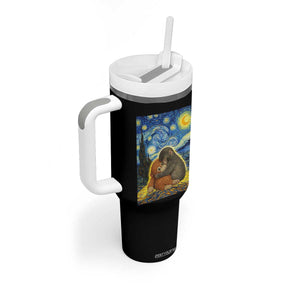 Punch Monkey Starry Night Viral Trend Tumbler With Handle TS14 Print Your Wear
