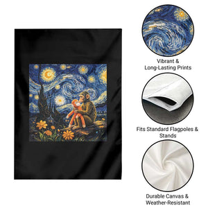 Baby Monkey Punch Starry Night Viral Trend Garden Flag TS14 Print Your Wear