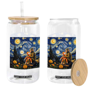 Baby Monkey Punch Starry Night Viral Trend Glass Can TS14 Print Your Wear