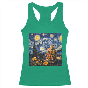 Baby Monkey Punch Starry Night Viral Trend Racerback Tank Top TS14 Irish Green Print Your Wear