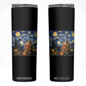 Baby Monkey Punch Starry Night Viral Trend Skinny Tumbler TS14 Black Print Your Wear