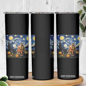Baby Monkey Punch Starry Night Viral Trend Skinny Tumbler TS14 Print Your Wear