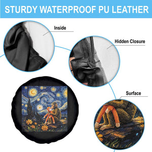 Baby Monkey Punch Starry Night Viral Trend Spare Tire Cover TS14 Print Your Wear