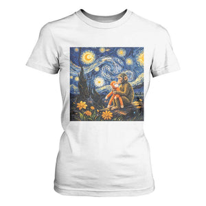 Baby Monkey Punch Starry Night Viral Trend T Shirt For Women TS14 White Print Your Wear