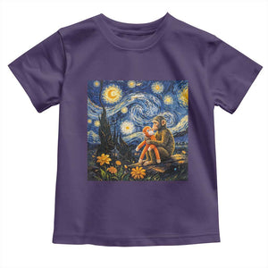Baby Monkey Punch Starry Night Viral Trend Toddler T Shirt TS14 Purple Print Your Wear