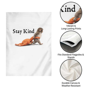 Punch The Monkey Meme Garden Flag Stay Kind TS14 Print Your Wear