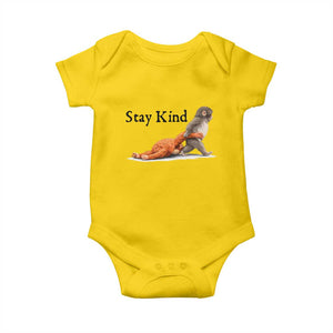 Punch The Monkey Meme Baby Onesie Stay Kind TS14 Daisy Print Your Wear