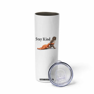Punch The Monkey Meme Skinny Tumbler Stay Kind TS14 Print Your Wear