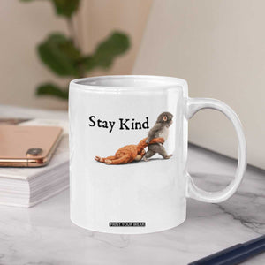 Punch The Monkey Meme Coffee Mug Stay Kind TS14 Print Your Wear