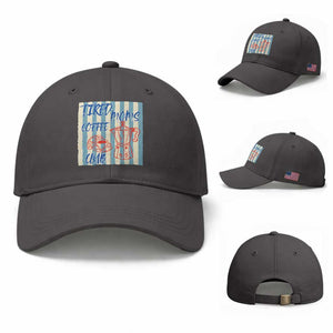 Tired Moms Coffee Club Baseball Cap Funny Mommy Mama Coffee Lover TS14 Baseball Cap Universal Fit Dark Gray Print Your Wear