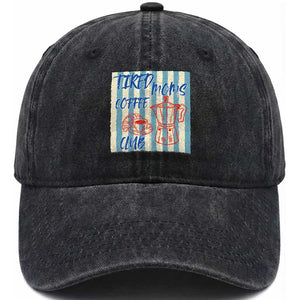 Tired Moms Coffee Club Washed Cotton Baseball Cap Funny Mommy Mama Coffee Lover TS14 Print Your Wear