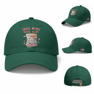 Tired Moms Book Club Baseball Cap Funny Bookish TS14 Baseball Cap Universal Fit Irish Green Print Your Wear