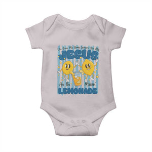 Jesus Lemonade Baby Onesie Life Gave Me Some Lemons TS14 Ice Gray Print Your Wear