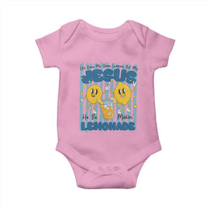 Jesus Lemonade Baby Onesie Life Gave Me Some Lemons TS14 Light Pink Print Your Wear