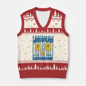 Jesus Lemonade V-Neck Knit Sweater Vest Life Gave Me Some Lemons TS14 Beige Red Print Your Wear