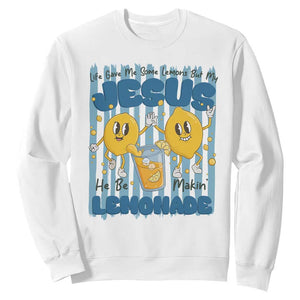 Jesus Lemonade Sweatshirt Life Gave Me Some Lemons TS14 White Print Your Wear