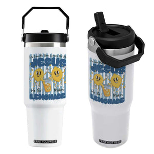 Jesus Lemonade Flip Straw Tumbler Life Gave Me Some Lemons TS14 One Size: 30 oz White Print Your Wear