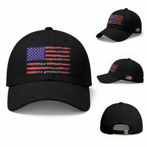 Cool Moms Don't Trust the Government Baseball Cap Patrioctic Mama Anti Government TS14 Baseball Cap Universal Fit Black Print Your Wear
