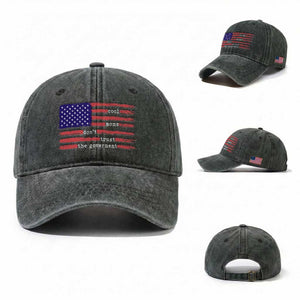 Cool Moms Don't Trust the Government Washed Cotton Baseball Cap Patrioctic Mama Anti Government TS14 Washed Cap Universal Fit Dark Green Print Your Wear