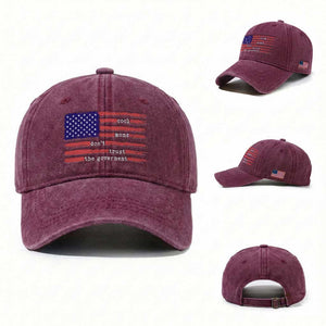 Cool Moms Don't Trust the Government Washed Cotton Baseball Cap Patrioctic Mama Anti Government TS14 Washed Cap Universal Fit Burgundy Print Your Wear