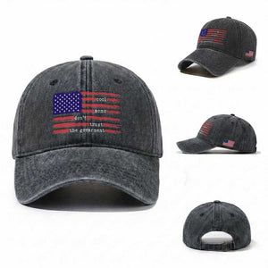 Cool Moms Don't Trust the Government Washed Cotton Baseball Cap Patrioctic Mama Anti Government TS14 Washed Cap Universal Fit Dark Gray Print Your Wear