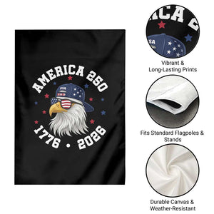 250 Years American Anniversary Garden Flag Patriotic Bald Eagle Fourth of July TS14 Print Your Wear