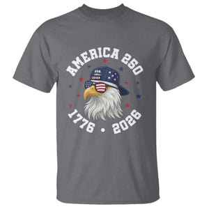 250 Years American Anniversary T Shirt Patriotic Bald Eagle Fourth of July TS14 Charcoal Print Your Wear