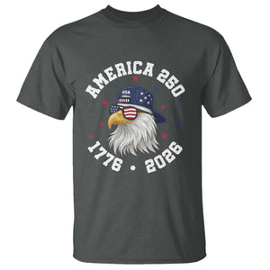 250 Years American Anniversary T Shirt Patriotic Bald Eagle Fourth of July TS14 Dark Heather Print Your Wear