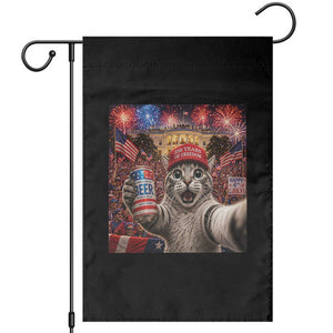 250 Years Of Freedom Garden Flag Funny Cat Selfie 4th of July Party TS14 Black Print Your Wear