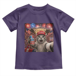 250 Years Of Freedom Toddler T Shirt Funny Cat Selfie 4th of July Party TS14 Purple Print Your Wear