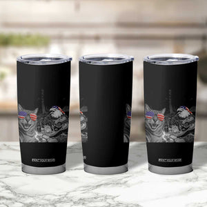 Funny Cat Selfie 4th of July Tumbler Cup Patriotic Eagle American Flag Gift TS14 Print Your Wear