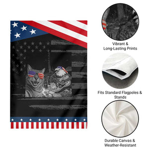 Funny Cat Selfie 4th of July Patriotic Garden Flag Patriotic Eagle American Flag Gift TS14 Print Your Wear