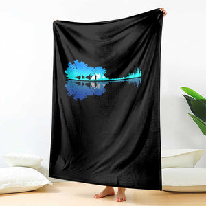 Guitar Lake Shadow Throw Blanket Acoustic Guitarist Musician Nature Lover TS14 Print Your Wear