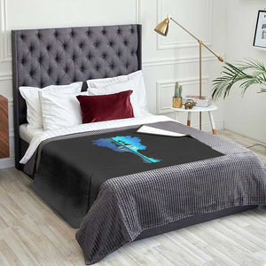Guitar Lake Shadow Throw Blanket Acoustic Guitarist Musician Nature Lover TS14 Print Your Wear