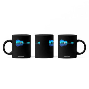 Guitar Lake Shadow Coffee Mug Acoustic Guitarist Musician Nature Lover TS14 Print Your Wear