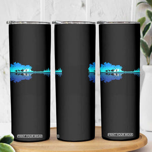 Guitar Lake Shadow Skinny Tumbler Acoustic Guitarist Musician Nature Lover TS14 Print Your Wear