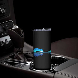 Guitar Lake Shadow Skinny Tumbler Acoustic Guitarist Musician Nature Lover TS14 Print Your Wear