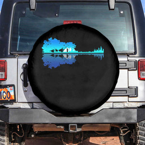 Guitar Lake Shadow Spare Tire Cover Acoustic Guitarist Musician Nature Lover TS14 No hole Black Print Your Wear