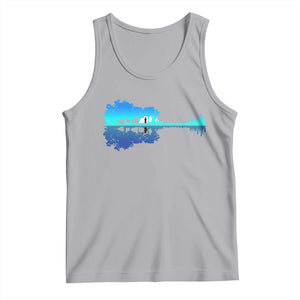 Guitar Lake Shadow Tank Top Acoustic Guitarist Musician Nature Lover TS14 Athletic Heather Print Your Wear