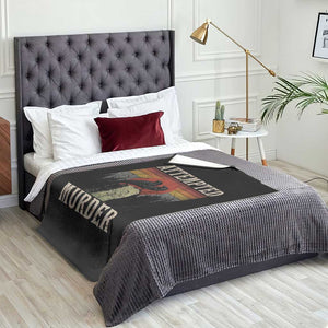 Funny Literary Throw Blanket Attempted Murder Two Crows Bird on Branch TS14 Print Your Wear