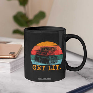Book Lover Coffee Mug Get Lit Literature Reading TS14 Print Your Wear