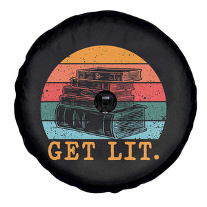 Book Lover Spare Tire Cover Get Lit Literature Reading TS14 Print Your Wear