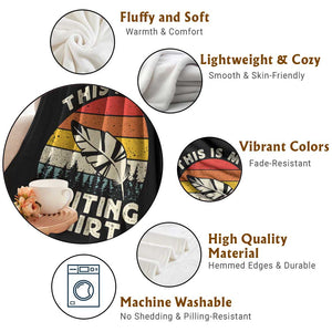 Funny Writer Throw Blanket This is My Writing Shirt Authors Poets Literature TS14 Print Your Wear