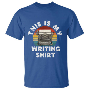 Funny Typewriter T Shirt This is My Writing Shirt TS14 Royal Blue Print Your Wear