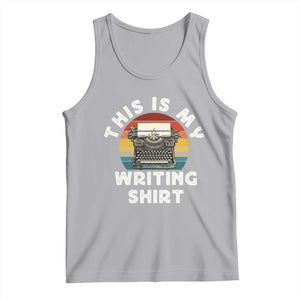 Funny Typewriter Tank Top This is My Writing Shirt TS14 Athletic Heather Print Your Wear